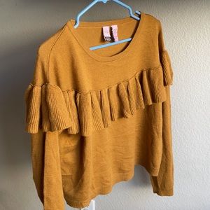 Ruffle sweater